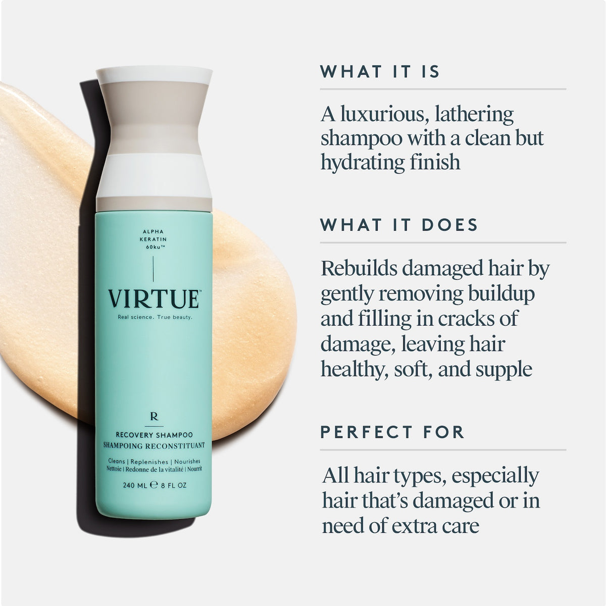 VIRTUE Recovery Shampoo 240ml