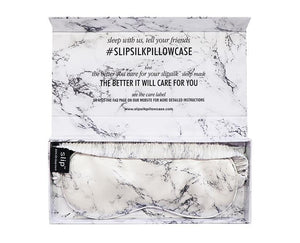 Sleep Mask - White Marble