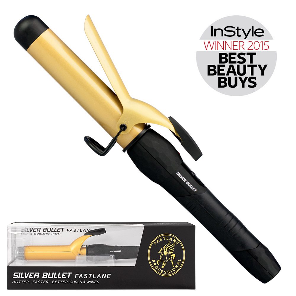 Silver Bullet Fastlane Ceramic Curling Iron Gold 32mm